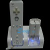 for wii Blue Light Double Charger Stand