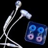 surround sound Metal Mp3 earphone (silver)
