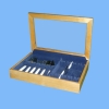 wooden cutlery case