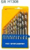 13-pc HSS drill bit