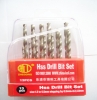 13pcs hss bright drill bit set(drill bit, drill bit set, hss twist drill bit)