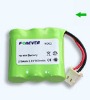 3.6V Ni-MH AAA battery pack for cordless phone