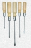 5PC wooden Screwdriver Set