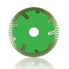 Diamond Turbo Blade with Protective Segments