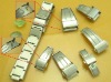 Double press watch clasps