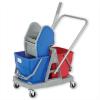 Down-press Double Mop Wringer Trolley