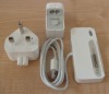 Dual Dock(Bluetooth Headset Charger) with attached USB Cable+USB Power Adapter Set for iphone