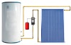 Flat solar water heater system