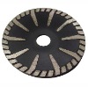 Hot pressed concave saw blade for granite