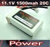 KING2 Lipo Battery RC helicopter battery 1500mAh 11.1V 20C rechargeable battery