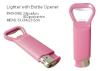 Lighter with bottle opener