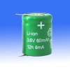 Lithium ion cylindrical battery 1/3AA 60mAh 3.6V