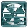 Rectangular Industrial Ventilator with Louver