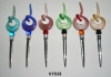 STAINLESS STEEL FLATWARE WITH GLASS DECORATION