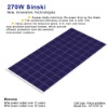 Sinski 270W Solar Panel