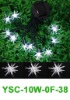 Solar Christmas String (10 white LED with pendants)