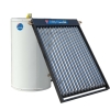 Split pressurized solar heating system