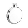 Stainless steel round hip flask