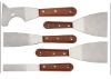 Stainless steel scraper with quality wooden handle(Putty knife,paint tools,paint scraper)