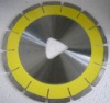 Trigonal saw blade for green concrete saw blade
