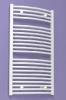 White-Painted Curved Towel Rail Heater