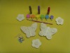 Wooden butterfly magnets toys