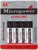 alkaline AA/LR6-4B dry batteries