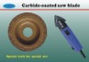 carbide-coated saw blade