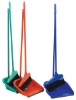dustpan with long broom