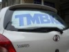 perforated one way vision vinyl ( inside paste type) / perforated vinyl / one way vision film / window graphic