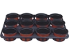 plastic flowerpot with tray