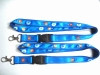 satin  ribbon lanyard polyester lanyard