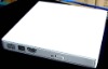 slim USB2.0 external optical drive case/enclosure